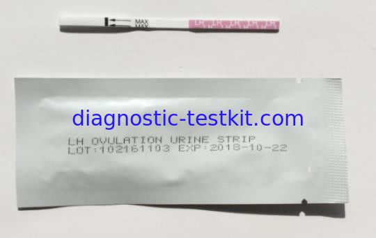 LH Ovulation Fertility Test Strips , Ovulation Home Test Kit 25 MIU/Ml Sensitive
